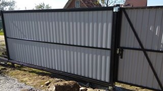 Купить сваи для ворот в Конаково. Заказать ворота на сваях под ключ от 22082 руб